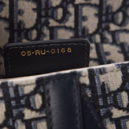 Christian Dior Oblique Saddle Bag Blue 7 of 8
