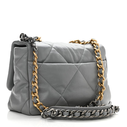 Chanel Lambskin Quilted Medium Chanel 19 Flap Dark Grey 3 of 8