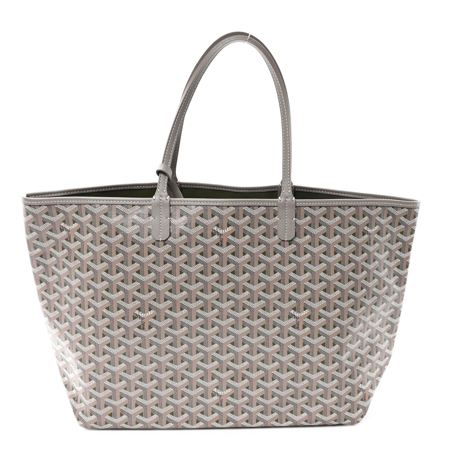 Goyard Goyardine Saint Louis Claire Voie PM Grege Khaki 3 of 12