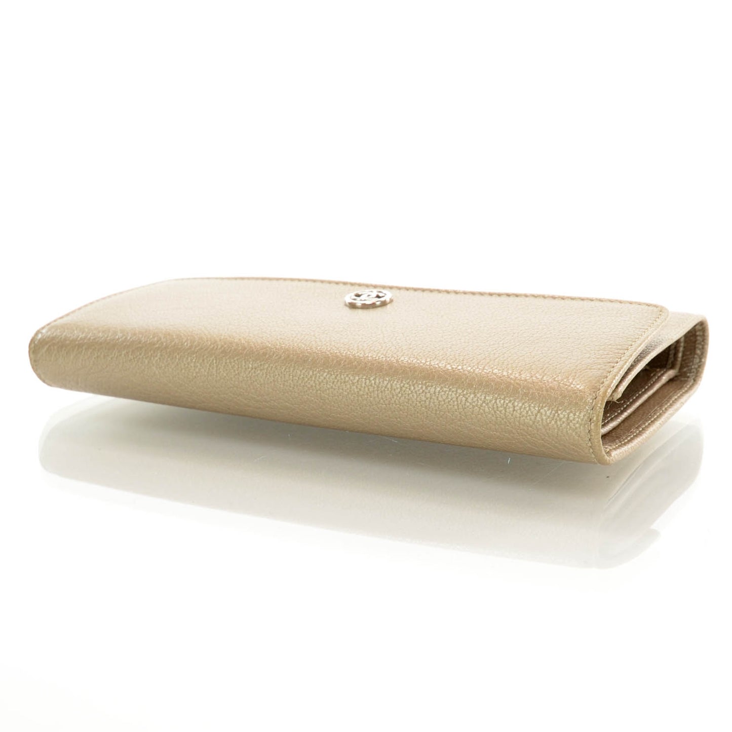 Large Flap Wallet Metallic