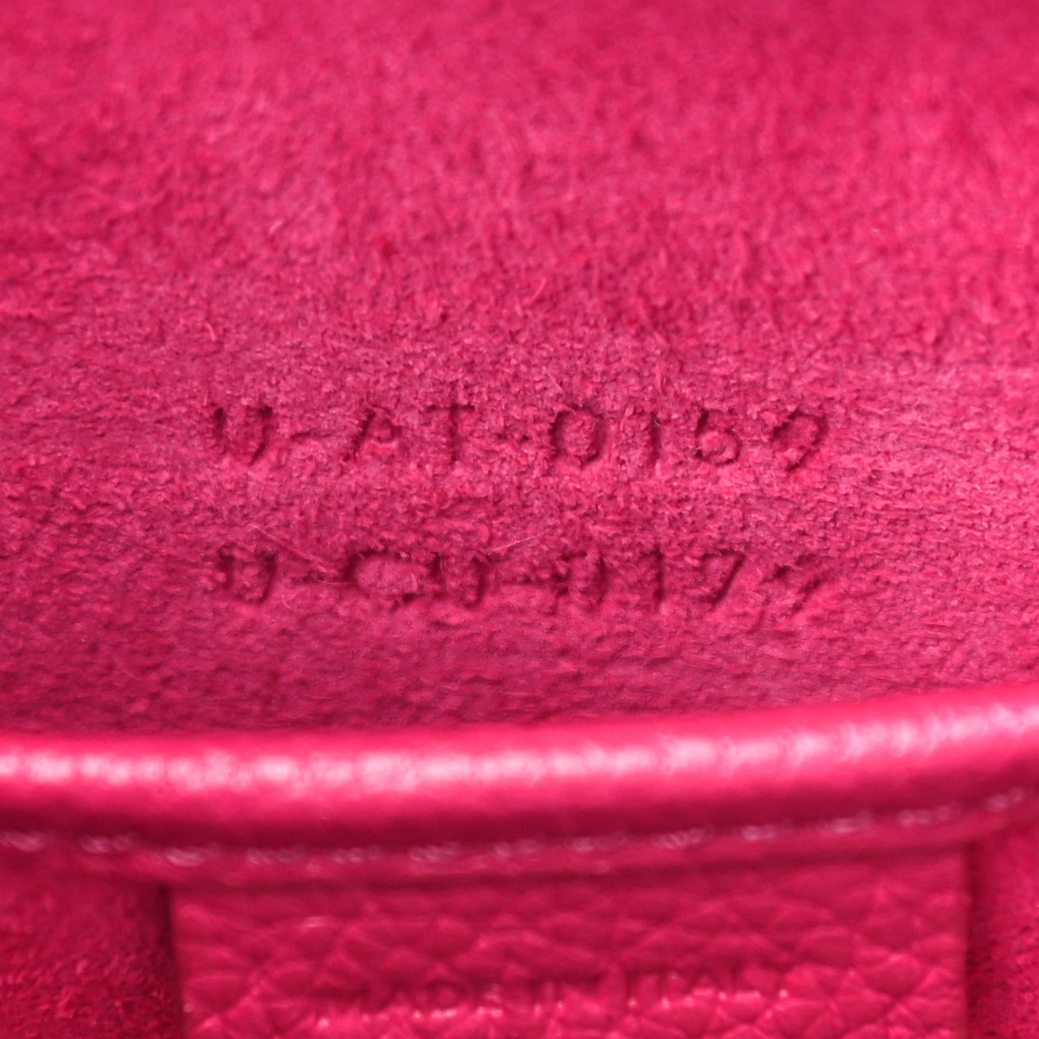 Celine Drummed Calfskin Nano Luggage Fuchsia 8 of 10
