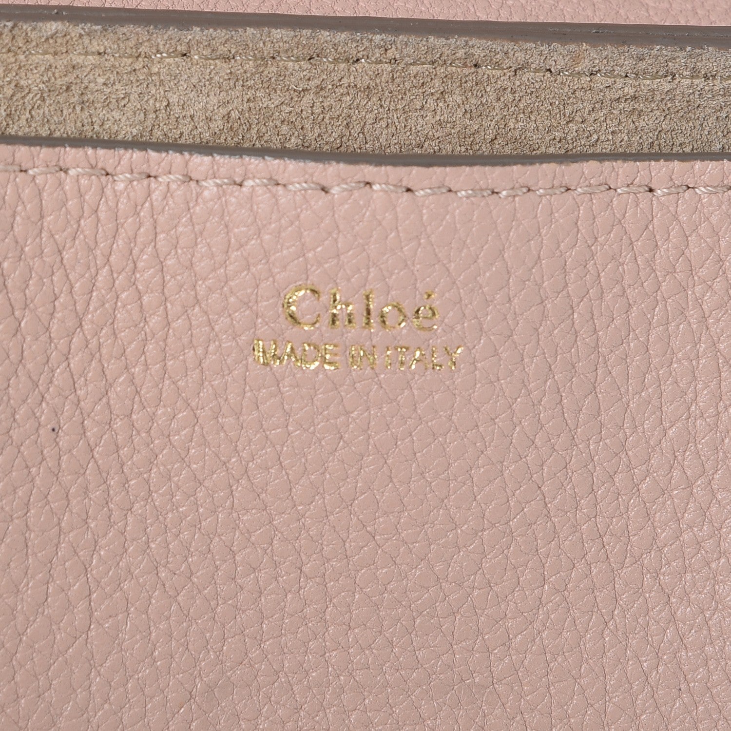 Chloe Grained Lambskin Medium Drew Shoulder Bag Cement Pink 6 of 12