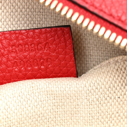 Gucci Pebbled Calfskin Small Soho Disco Bag Tabasco Red 7 of 10