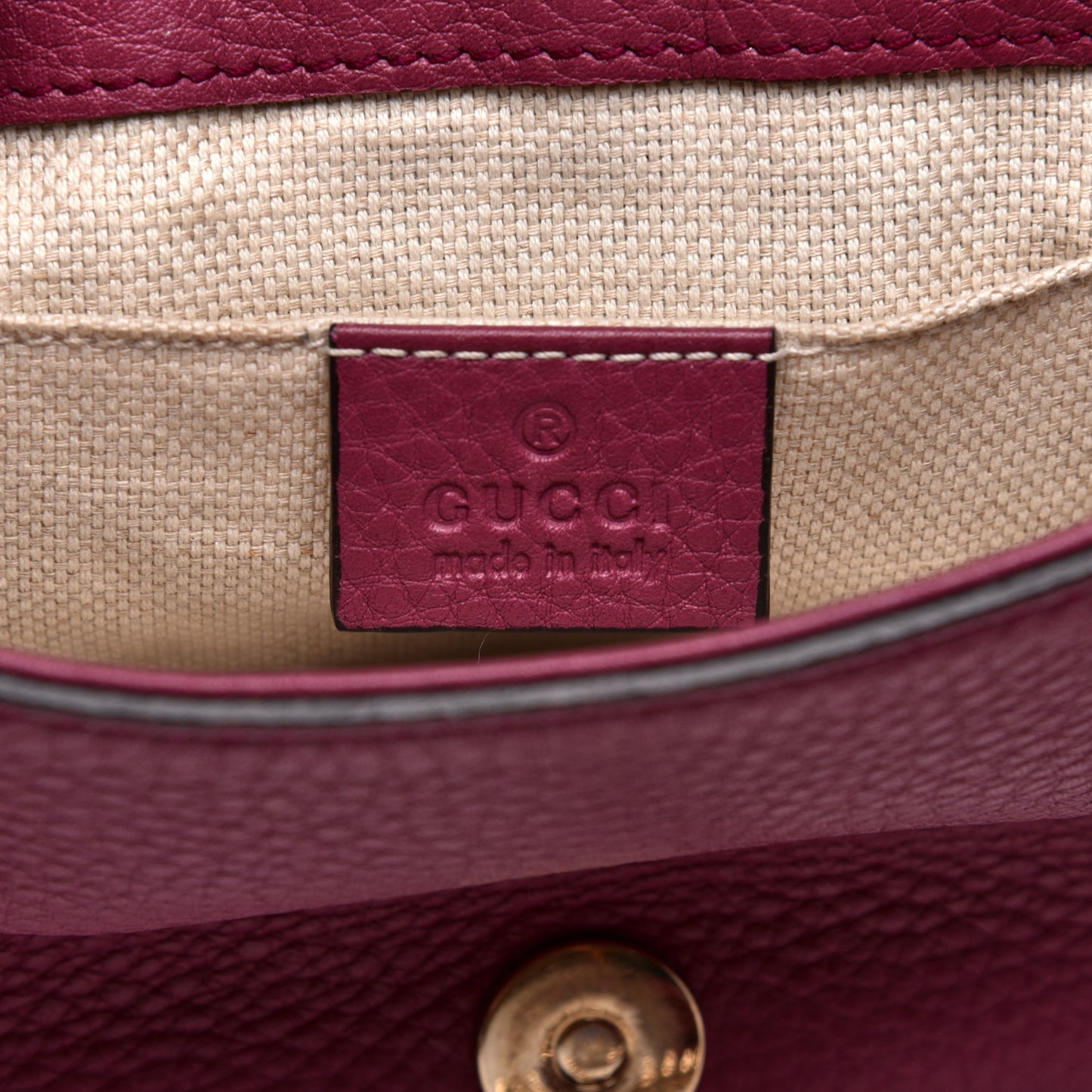 Pebbled Calfskin Small Soho Flap Crossbody Peonia Flower