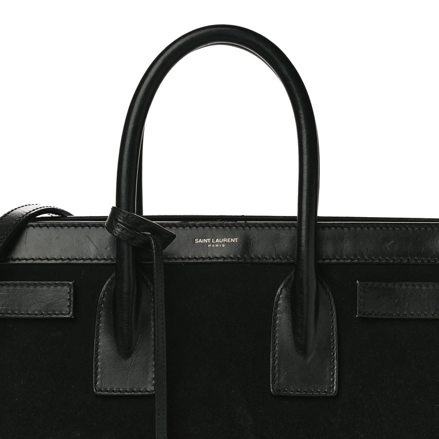 Suede Calfskin Small Sac De Jour Black