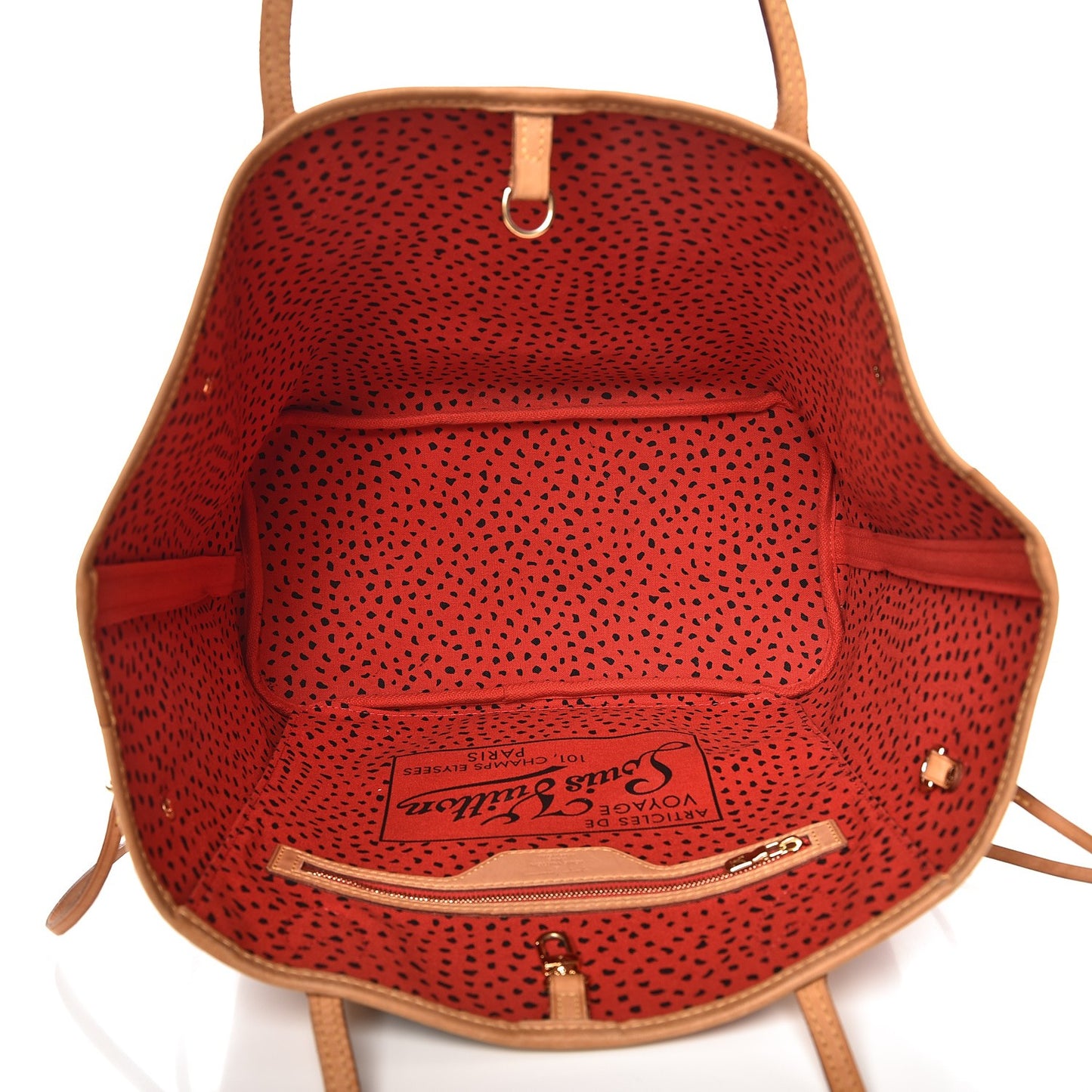 Monogram Kusama Waves Neverfull MM Red