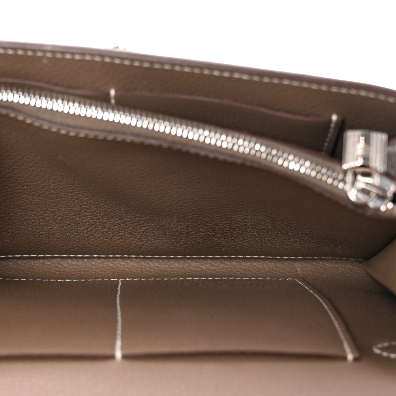 Hermes Evercolor Kelly Wallet To Go Etoupe 4 of 9
