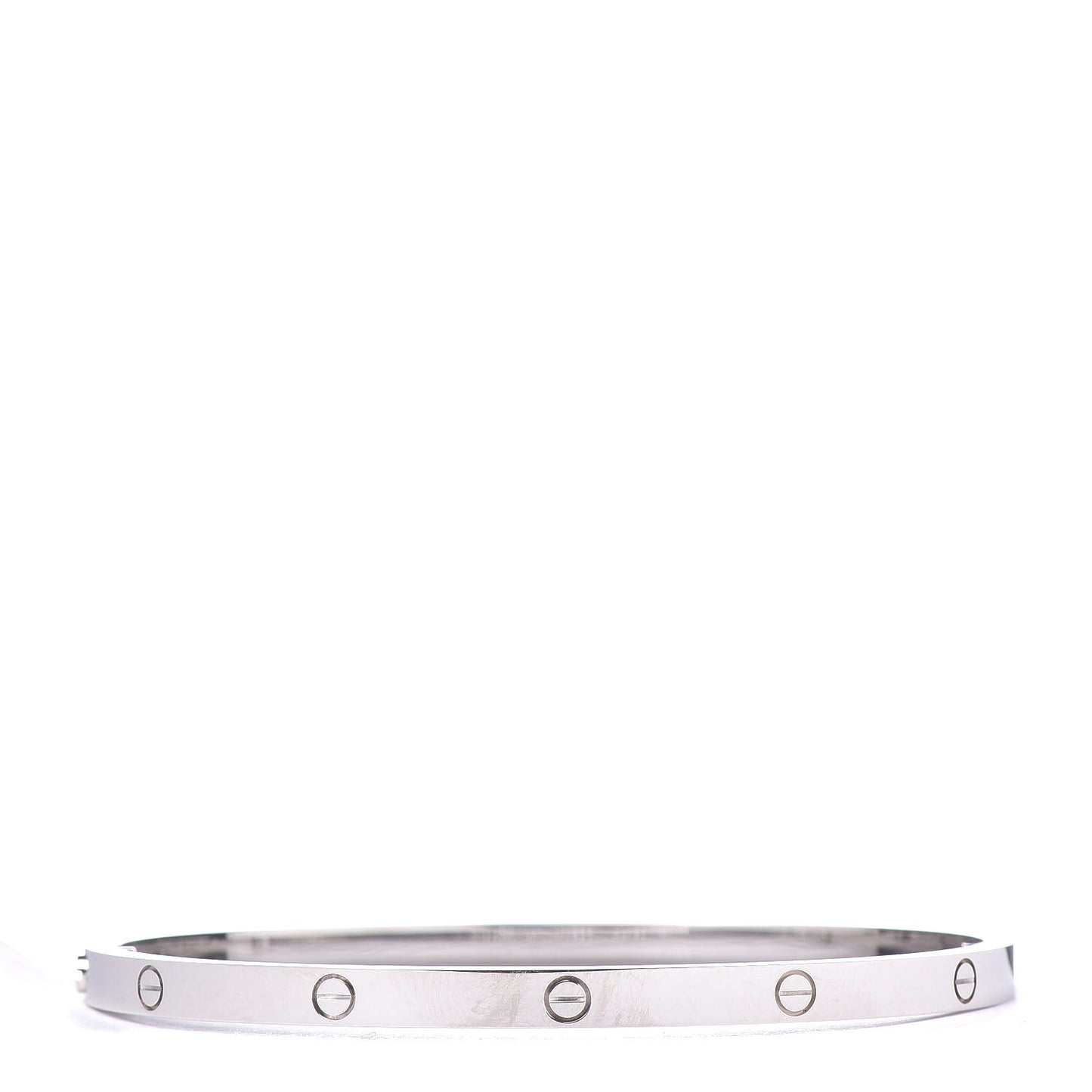 18K White Gold Small LOVE Bracelet 17