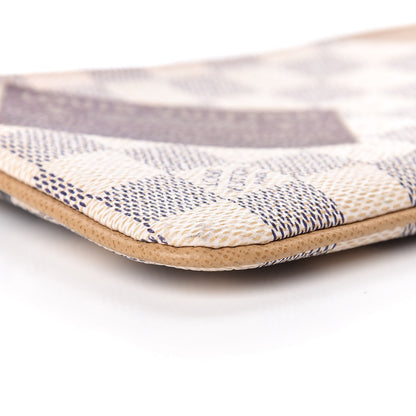 Louis Vuitton Damier Azur Trunks Labels Pochette Milla MM 8 of 9
