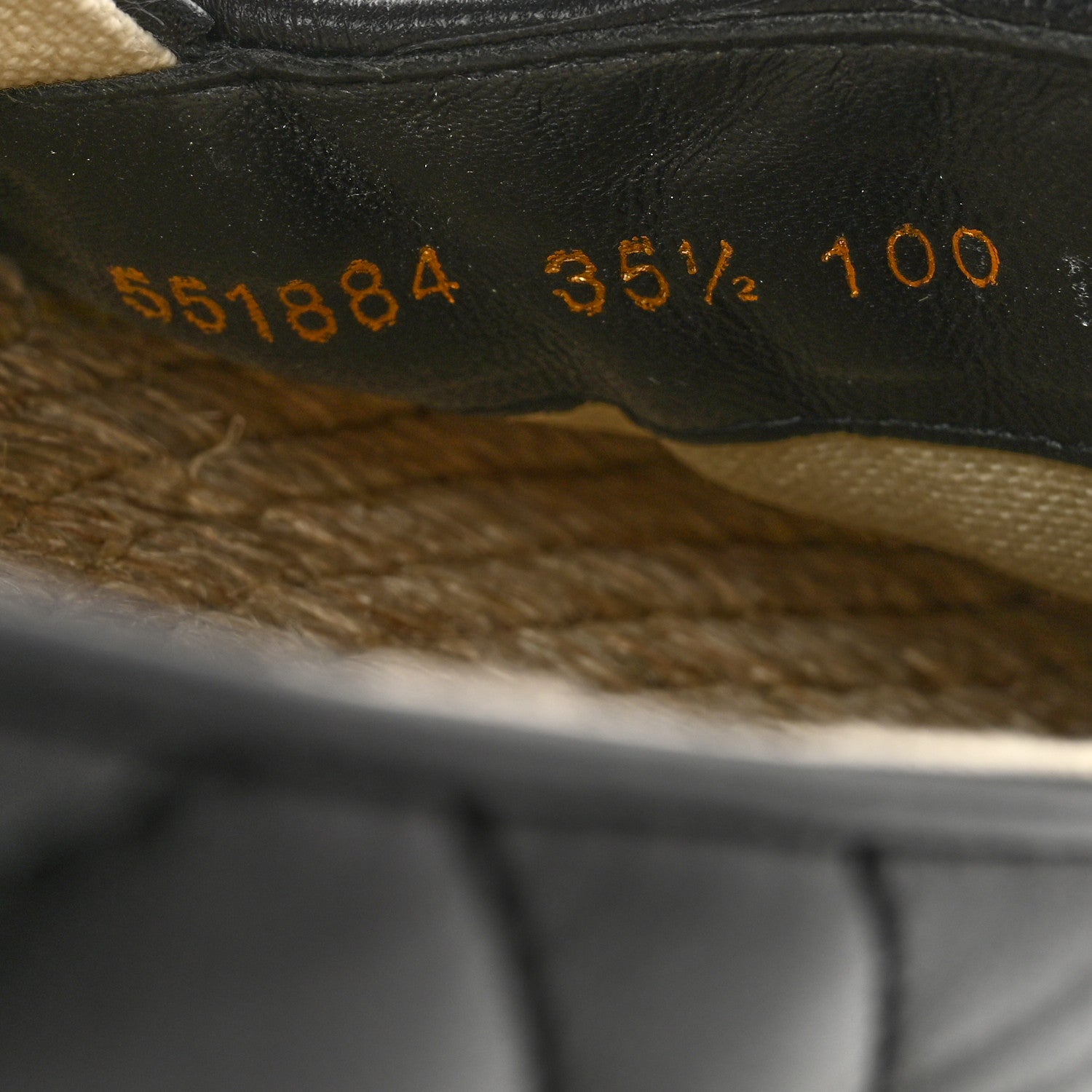 Gucci Nappa Matelasse GG Marmont Platform Espadrilles 35.5 Black 8 of 13