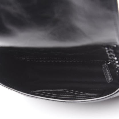 Saint Laurent Crinkled Calfskin Matelasse Monogram Niki Chain Wallet Black 5 of 9