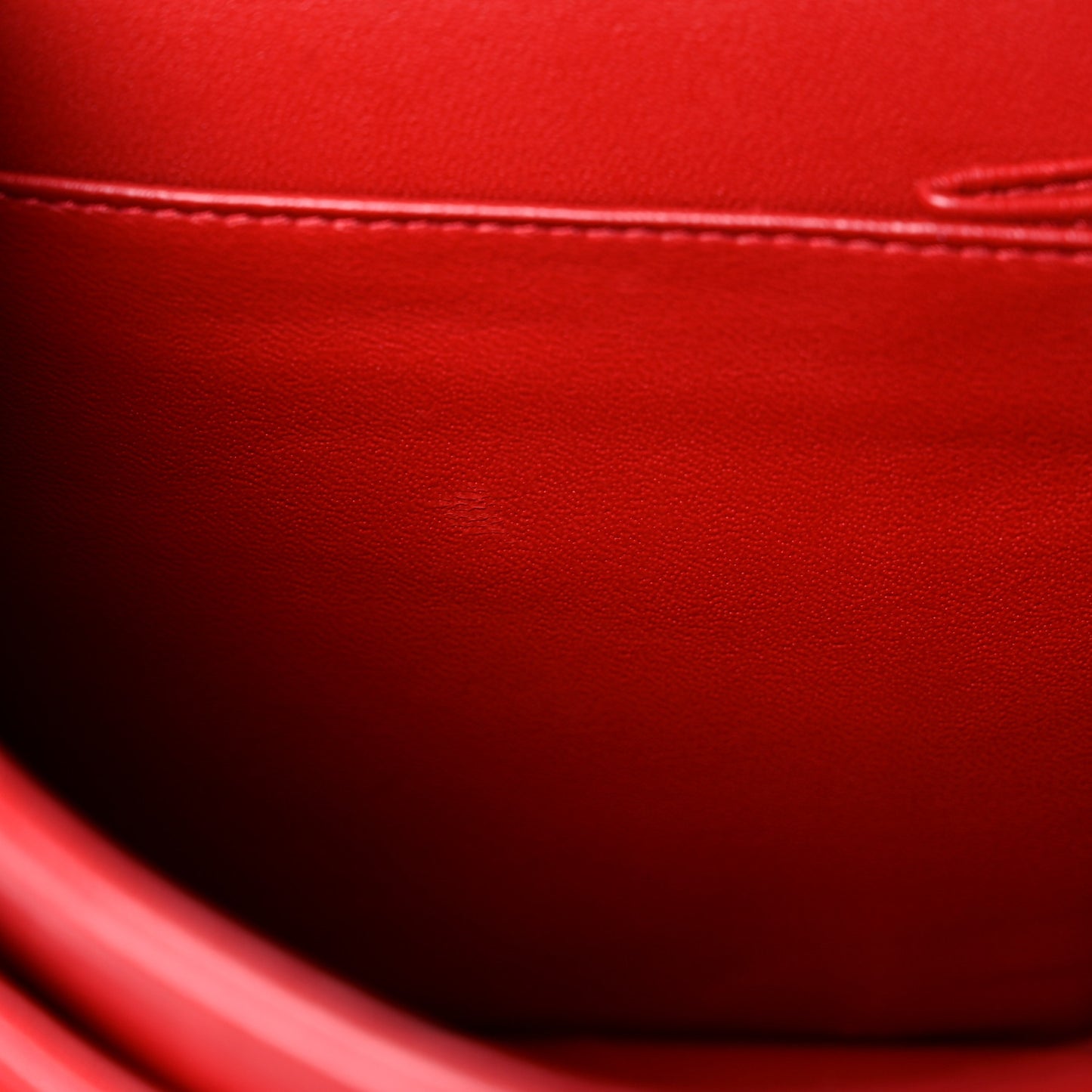 Lambskin Quilted Jumbo Double Flap Red