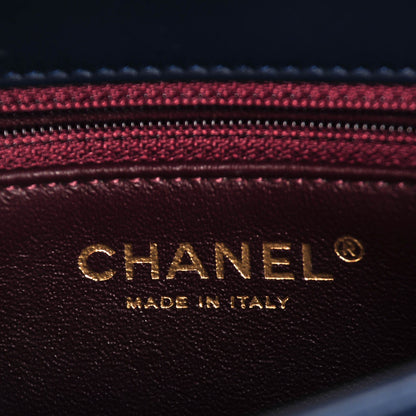 Chanel Lambskin Quilted Medium Trendy CC Flap Navy Blue 6 of 9
