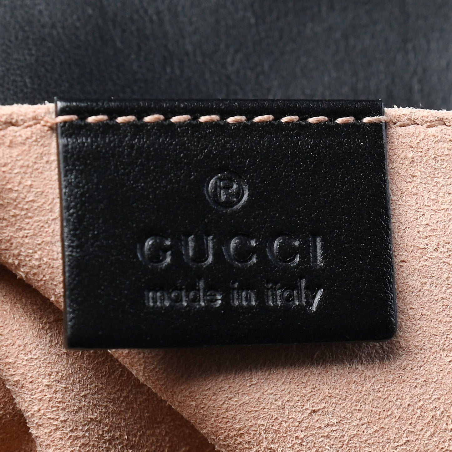 Calfskin Matelasse Mini GG Marmont Shoulder Bag Black