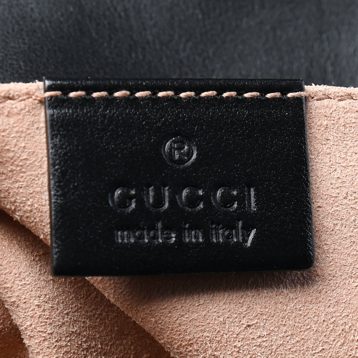Gucci Calfskin Matelasse Mini GG Marmont Shoulder Bag Black 6 of 9