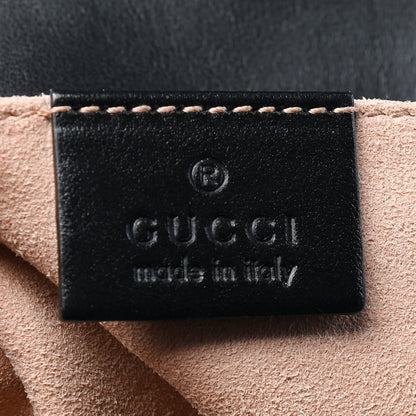 Gucci Calfskin Matelasse Mini GG Marmont Shoulder Bag Black 6 of 9