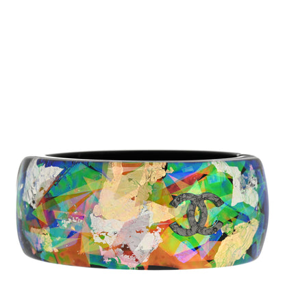 Chanel Resin CC Confetti Cuff 3 of 4
