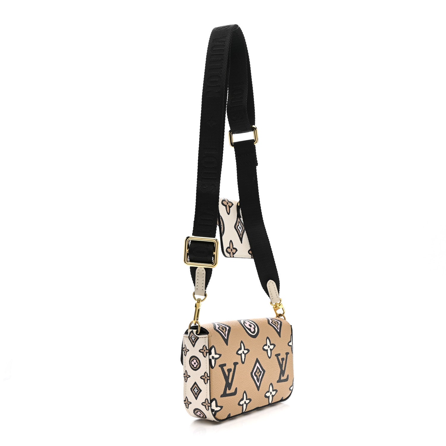 Louis Vuitton Monogram Wild At Heart Felicie Strap & Go Arizona Creme 3 of 10
