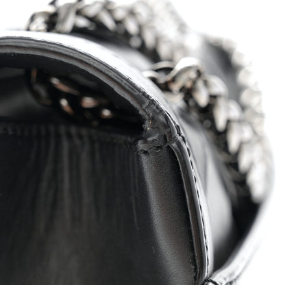 Christian Louboutin Calfskin Woven Small Sweet Charity NV Shoulder Bag Black 12 of 12