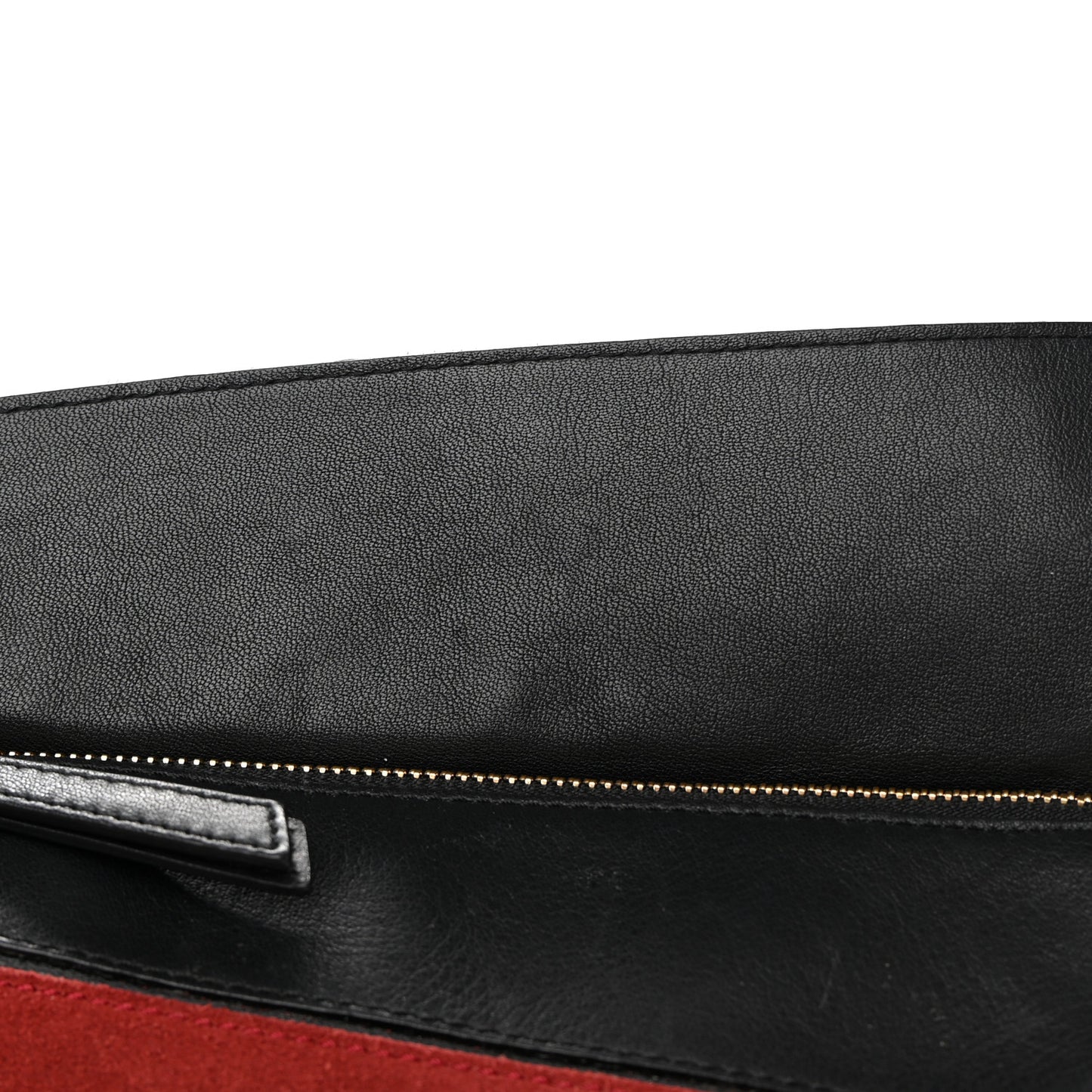 Suede Medium Puzzle Bag Red