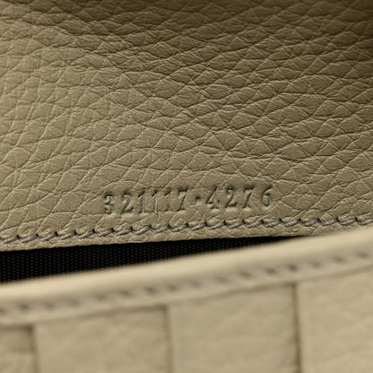 Gucci Grained Calfskin Zip Around Travel Wallet Mystic White 7 of 8