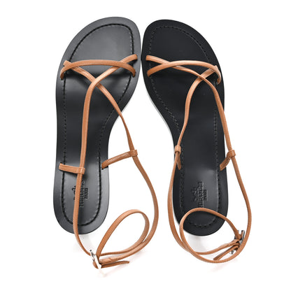 Hermes Calfskin Muse 40 Sandal 40 Natural 2 of 9