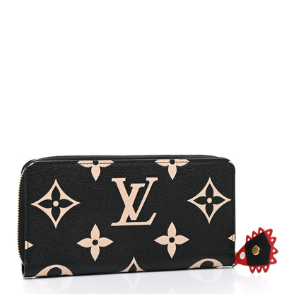 Louis Vuitton Empreinte Monogram Giant Zippy Wallet Black Beige 3 of 7