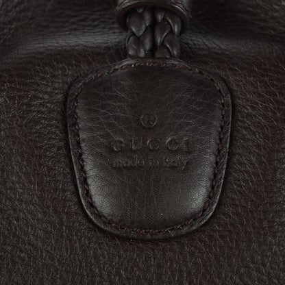 Gucci Deerskin Large Hip Bamboo Hobo Dark Cocoa 6 of 8