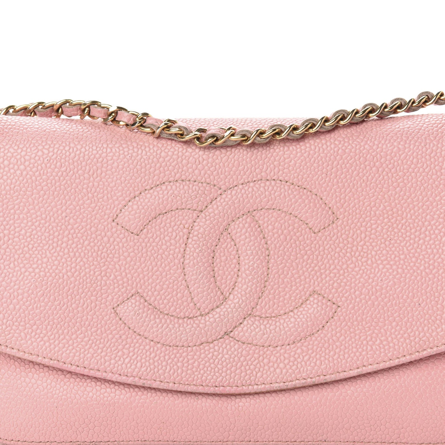 Caviar Timeless CC Wallet On Chain WOC Light Pink