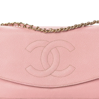 Chanel Caviar Timeless CC Wallet On Chain WOC Light Pink 14 of 14