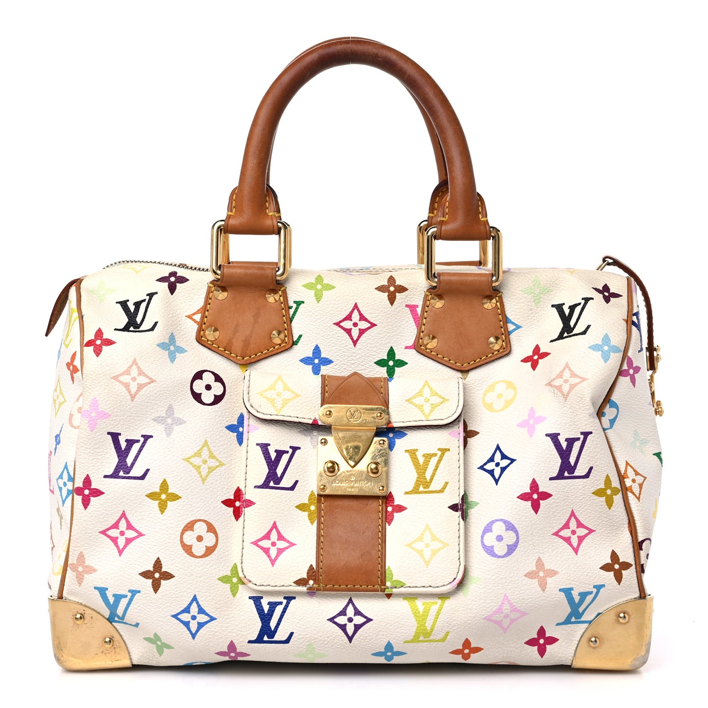 Monogram Multicolor Speedy 30 White