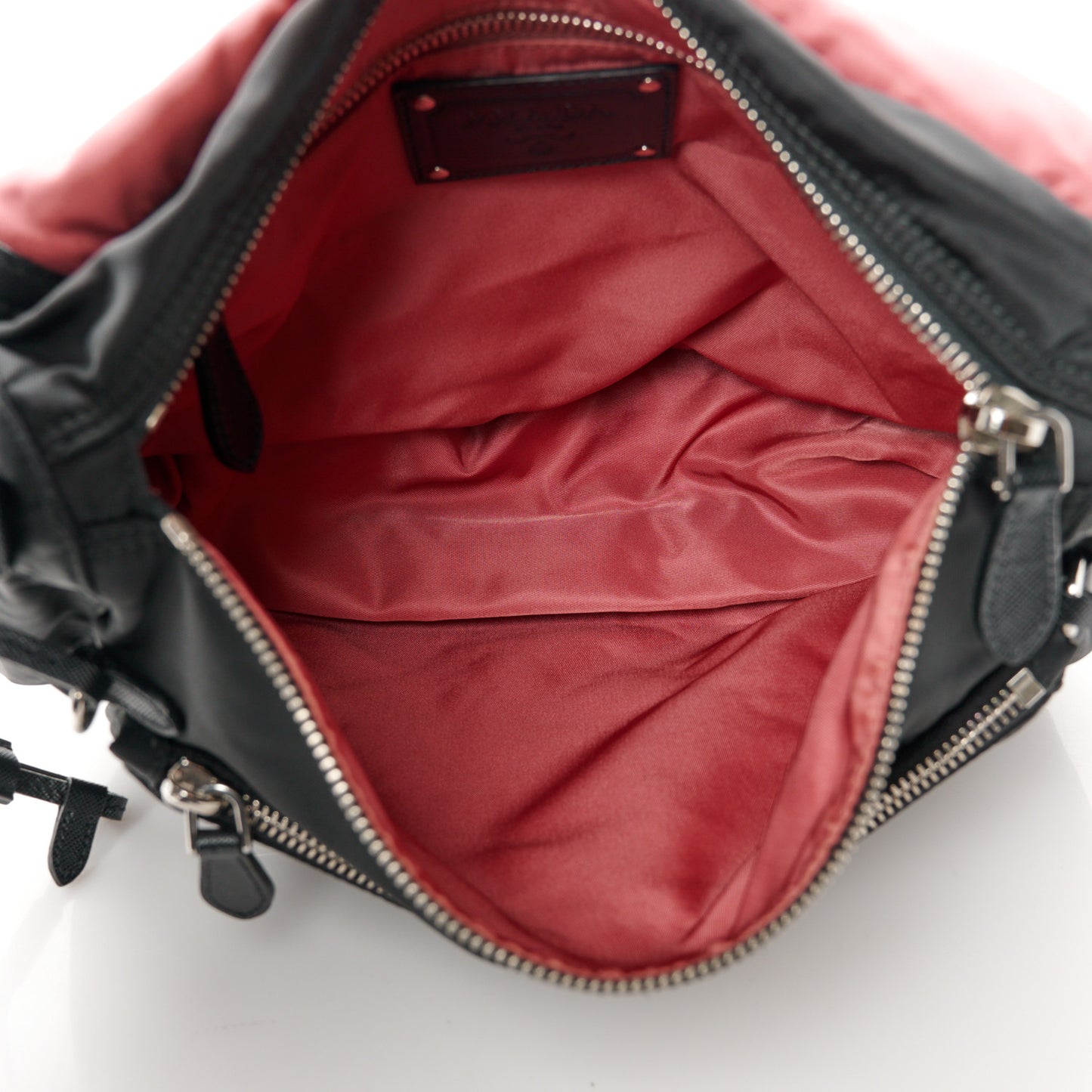 Nylon Vela Sport Saffiano Messenger Bag Black