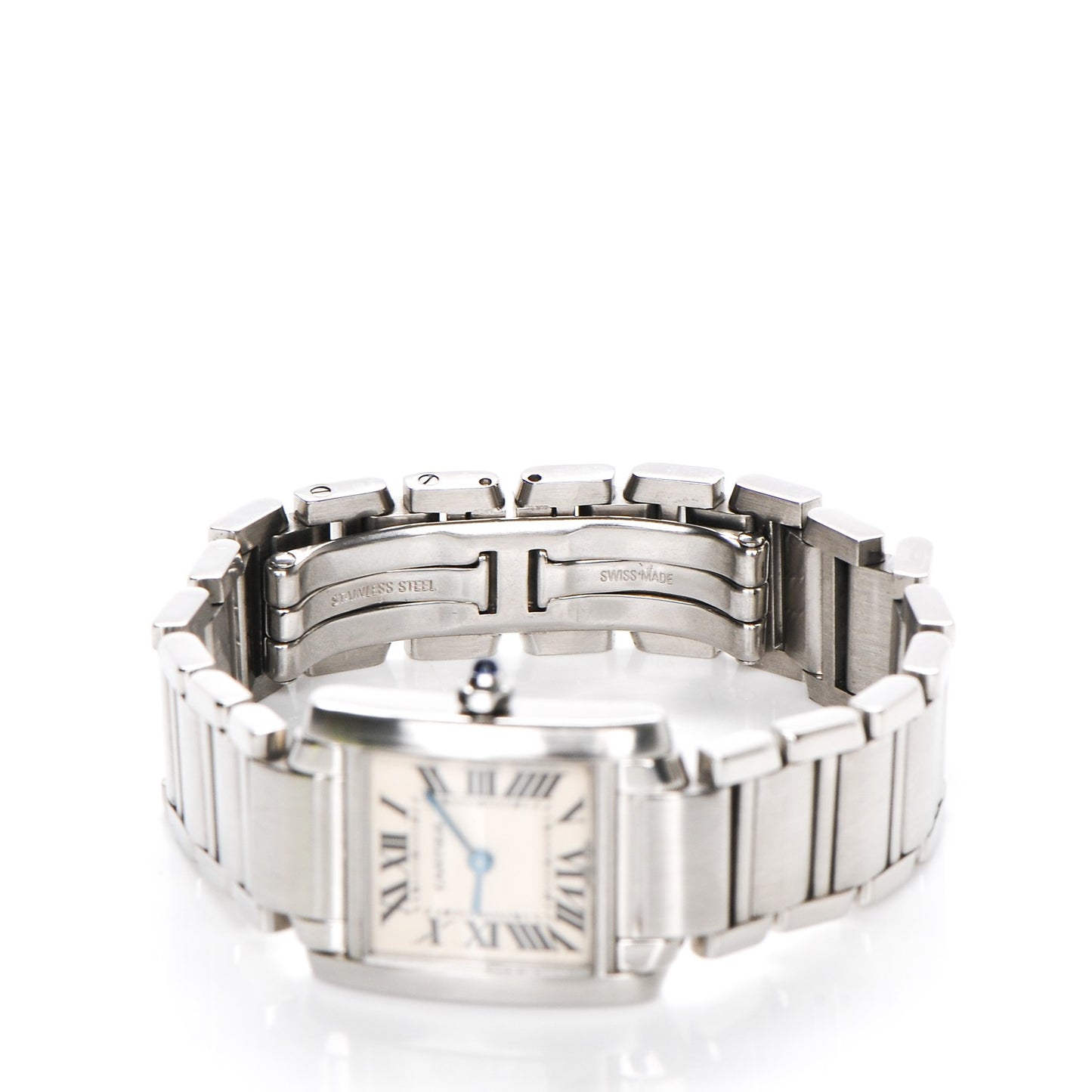 Stainless Steel 20mm Tank Francaise Quartz Watch