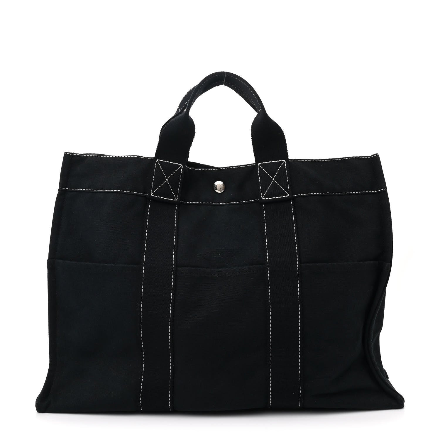 Hermes Canvas Fourre Tout MM Navy 1 of 10