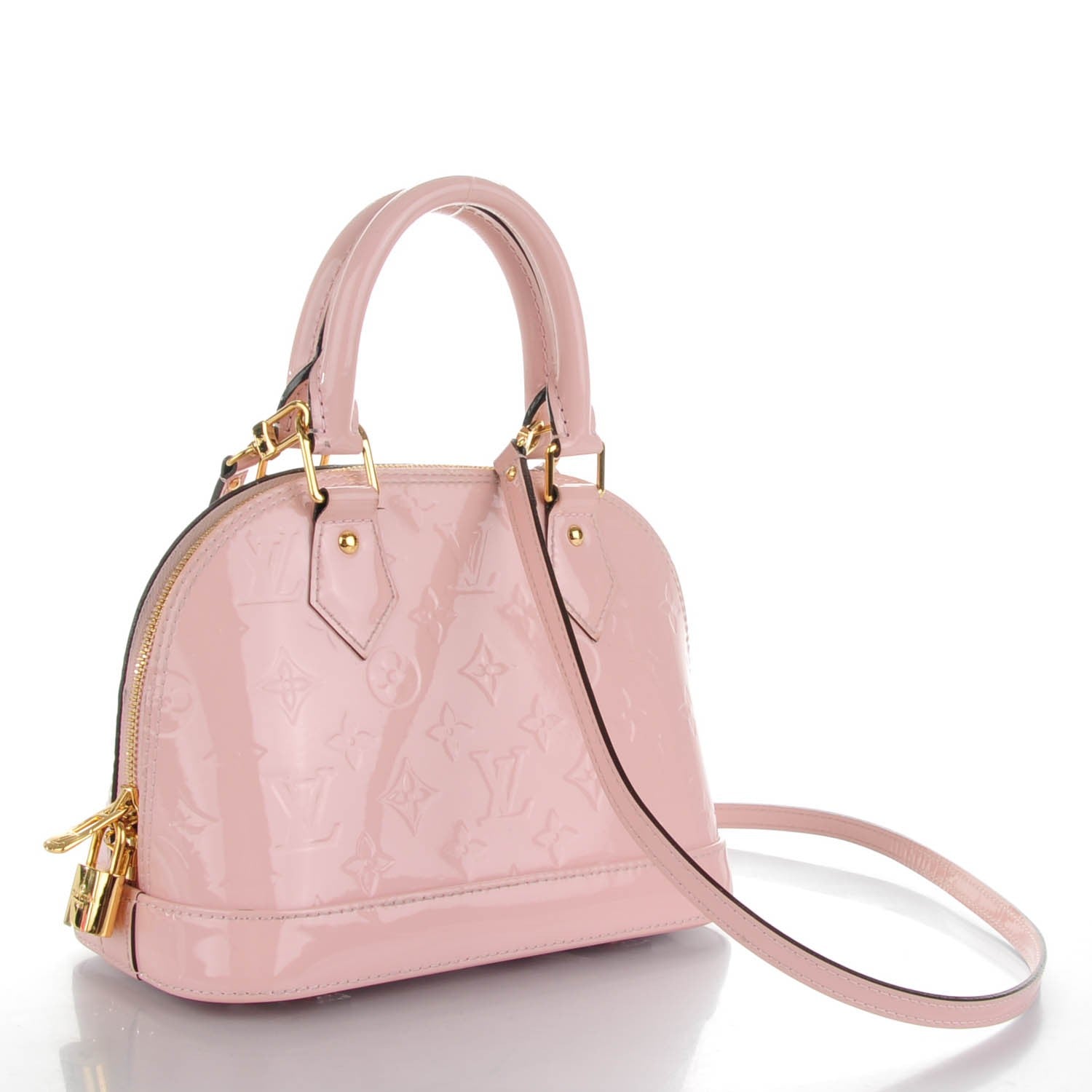 Louis Vuitton Vernis Alma BB Rose Ballerine 3 of 9