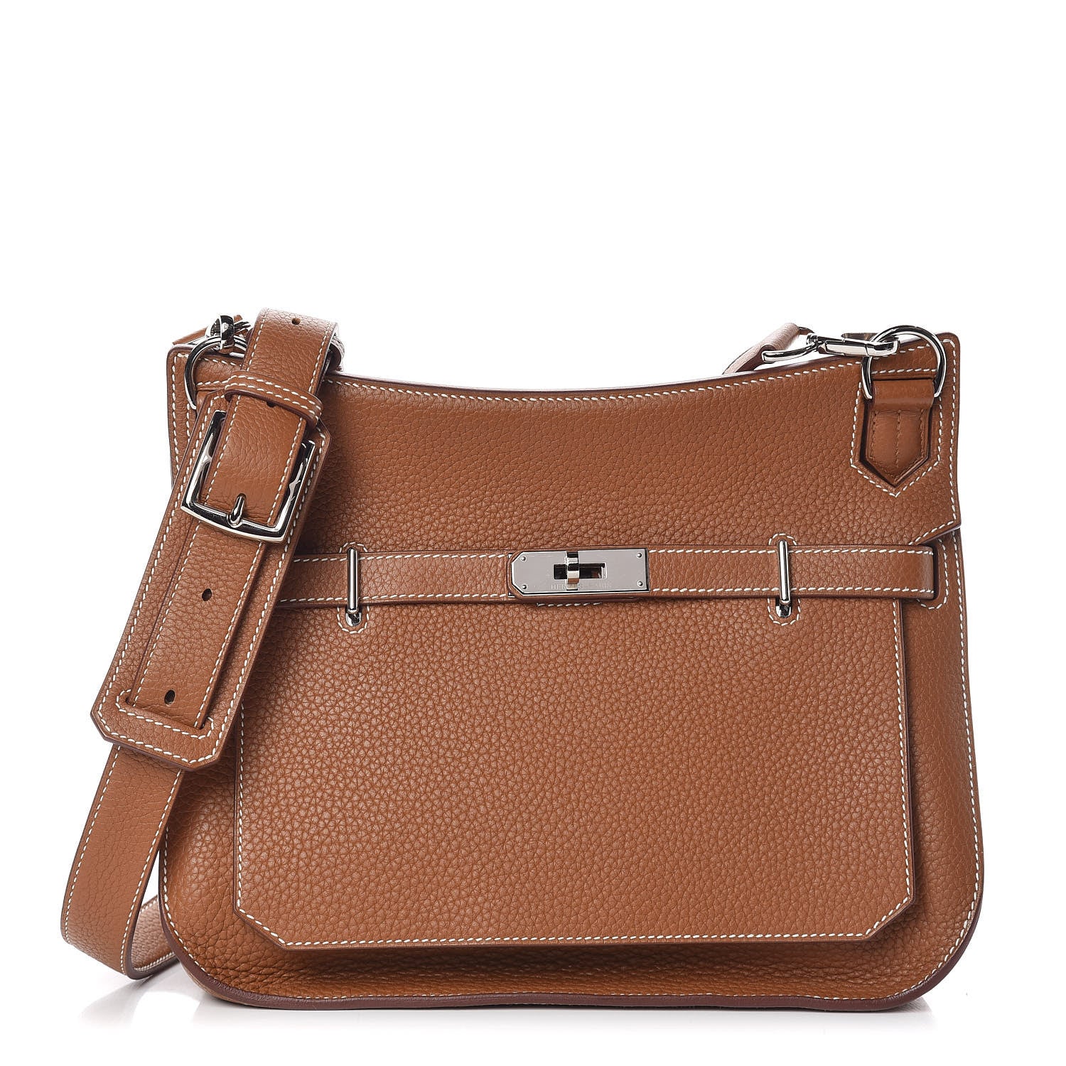 Hermes Taurillon Clemence Jypsiere 28 Gold 1 of 11