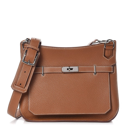 Hermes Taurillon Clemence Jypsiere 28 Gold 1 of 11