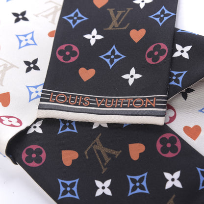 Louis Vuitton Silk Game On Bandeau Black White 2 of 3