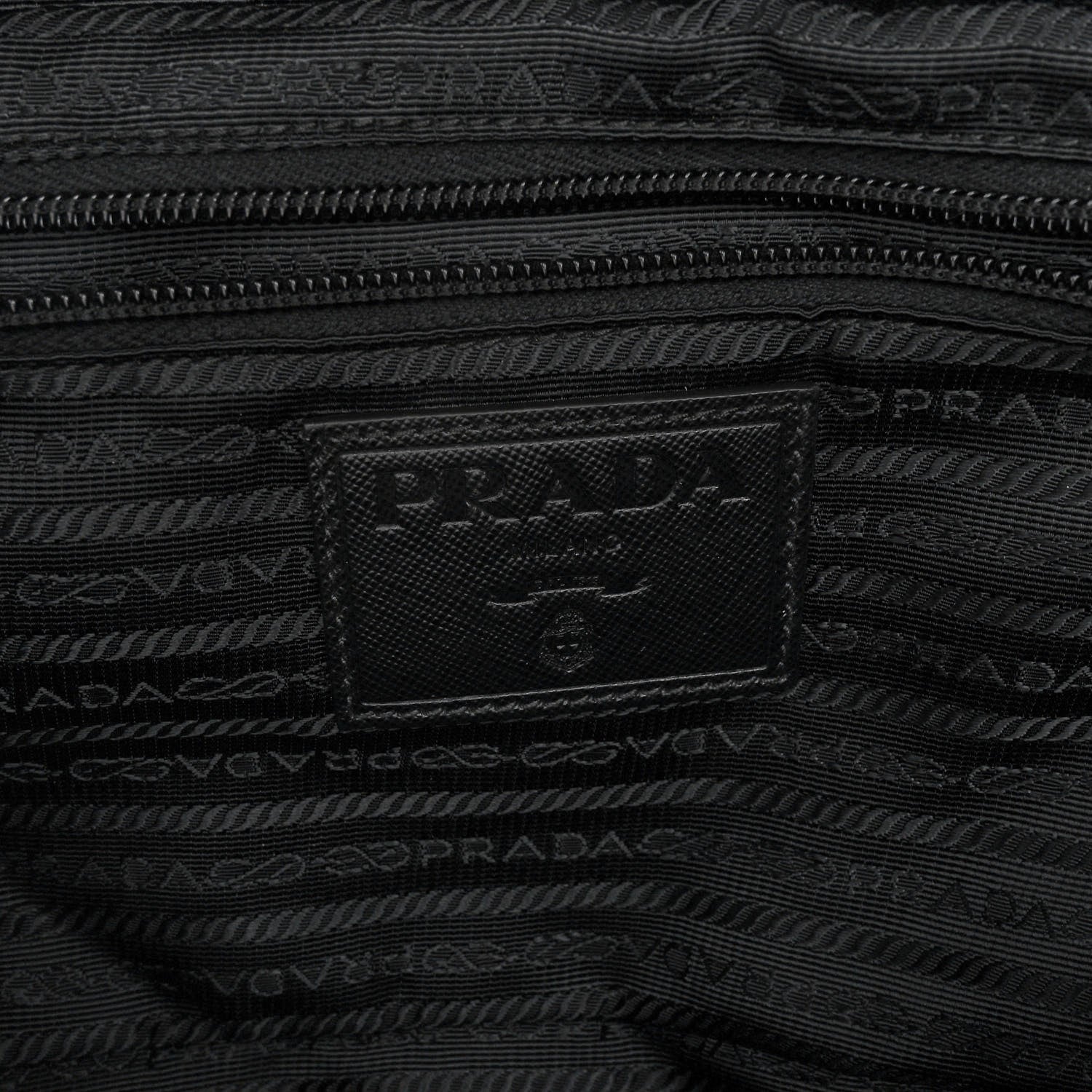 Prada Tessuto Nylon Camouflage Belt Bag Blue Grey 6 of 9