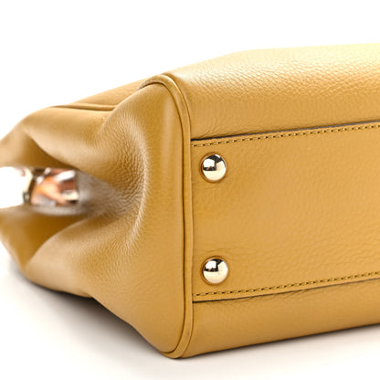 Gucci Calfskin Small Bamboo Shopper Tote Yellow 13 of 14