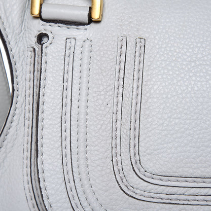 Chloe Calfskin Small Marcie Satchel Airy Grey 16 of 16