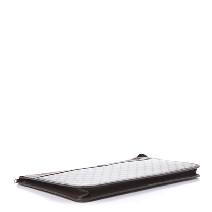 Gucci GG Supreme Monogram Textured Calfskin Web Ophidia Documents Holder Beige Ebony New Acero 4 of 10