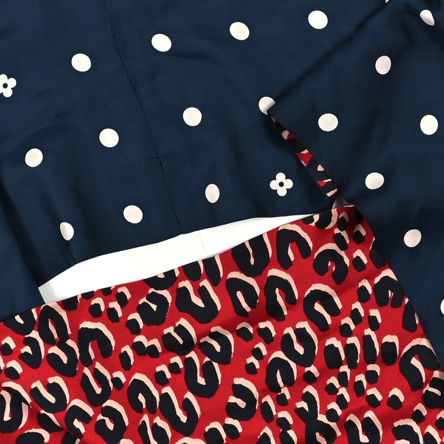 Silk Leopard Snood Scarf Red
