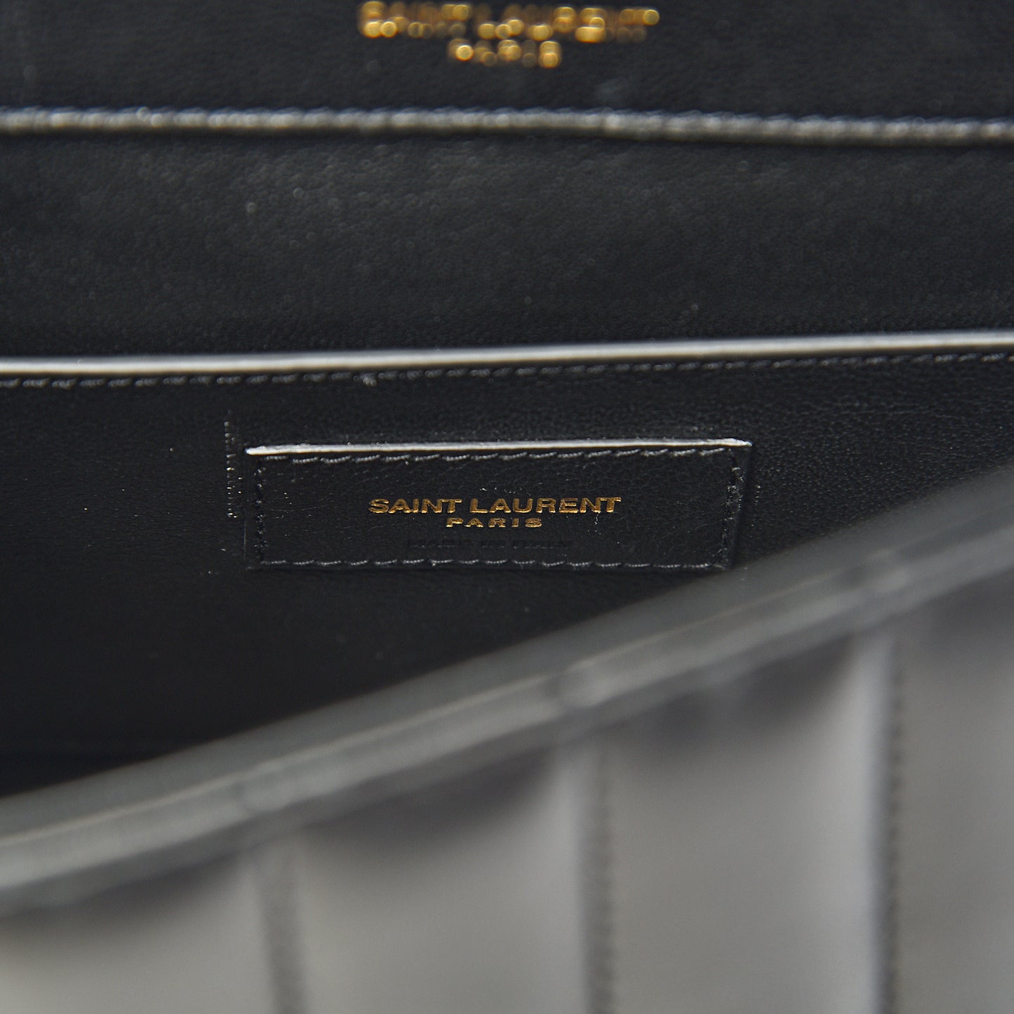 Lambskin Matelasse Monogram Medium Vicky Chain Bag Black