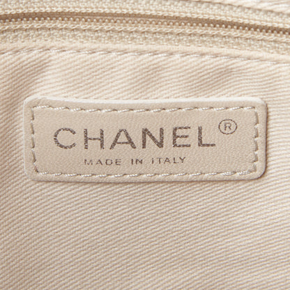 Chanel Caviar Stitched Medium CC Pocket Hobo Blue 8 of 9