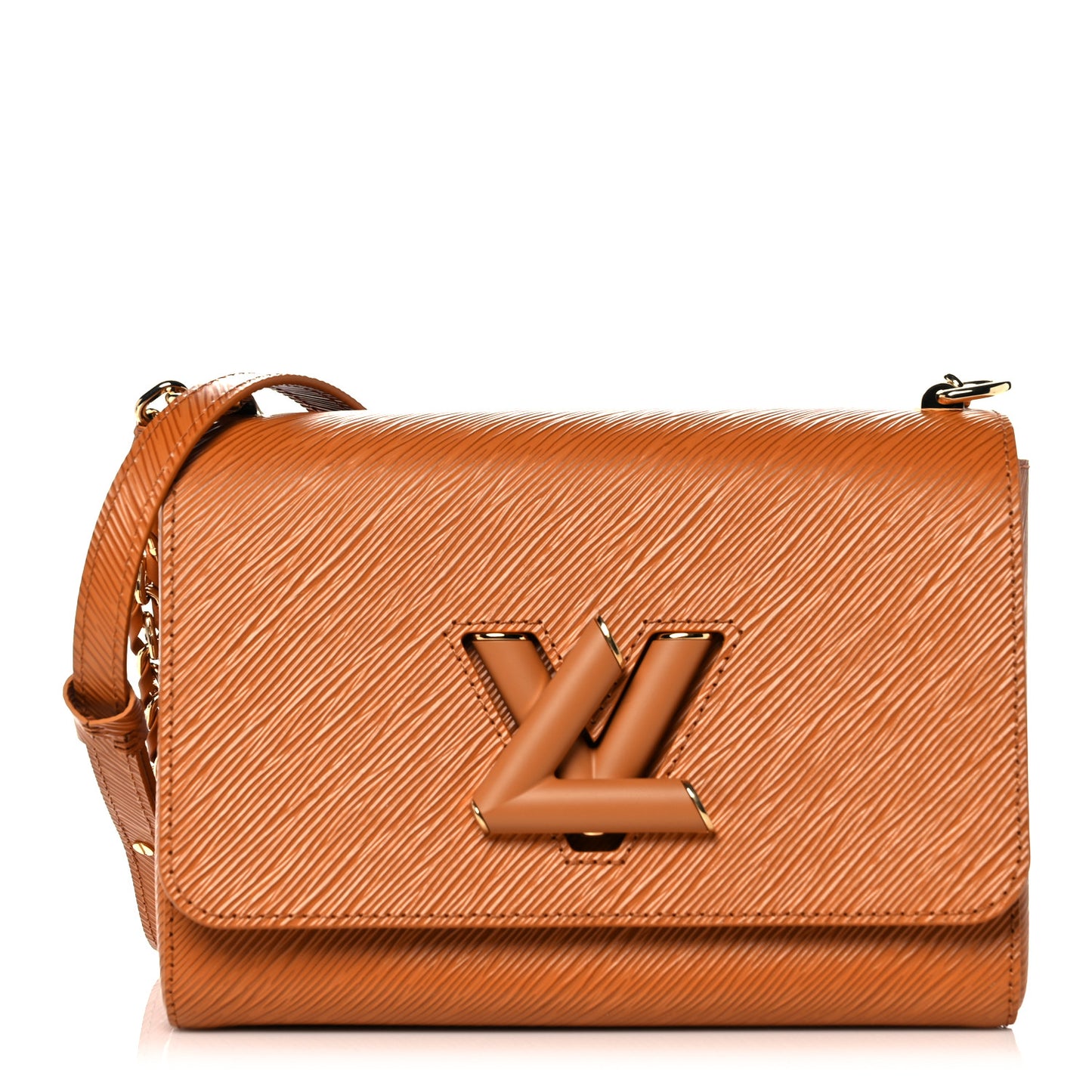 Epi Twist Shoulder Bag MM Gold Miel