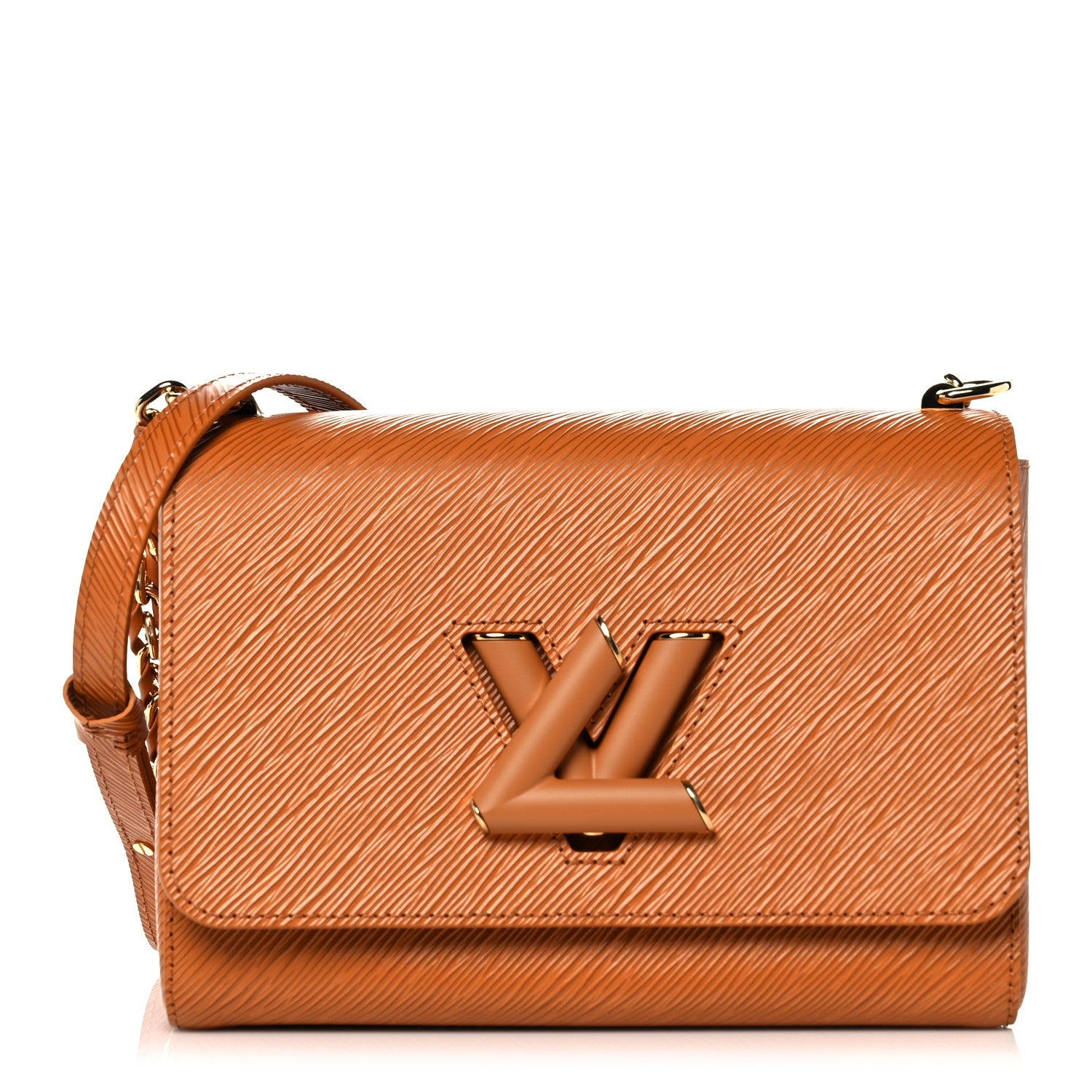 Louis Vuitton Epi Twist Shoulder Bag MM Gold Miel 3 of 12