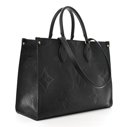 Louis Vuitton Empreinte Monogram Giant Onthego MM Black 3 of 11