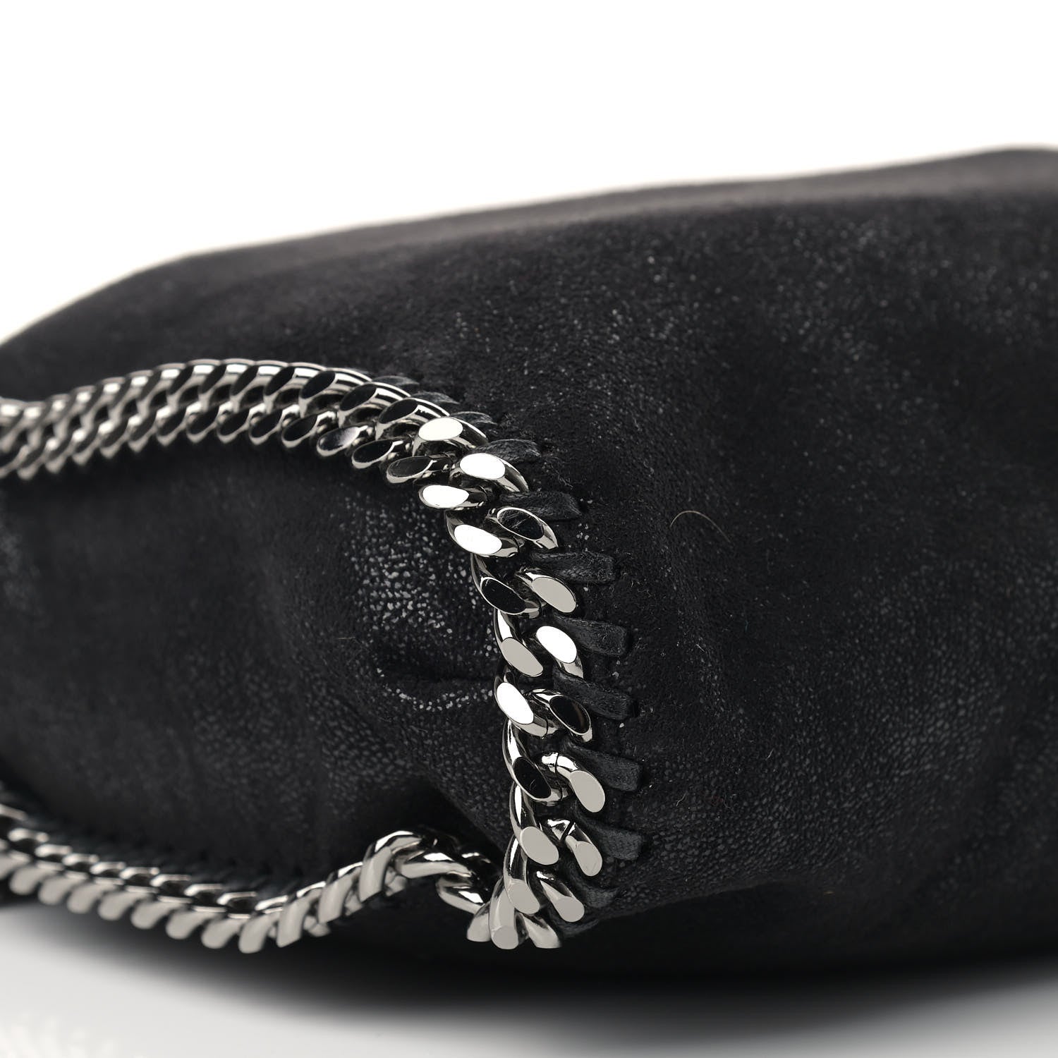 Stella McCartney Shaggy Deer Falabella Fold Over Tote Black 7 of 8