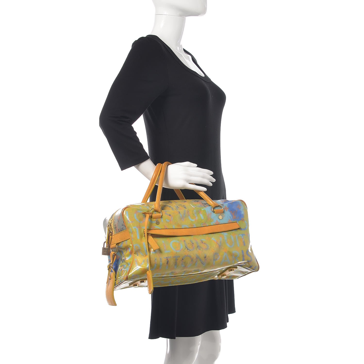 Louis Vuitton Monogram Pulp Defile Weekender PM Yellow 2 of 16